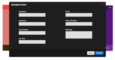 contact form