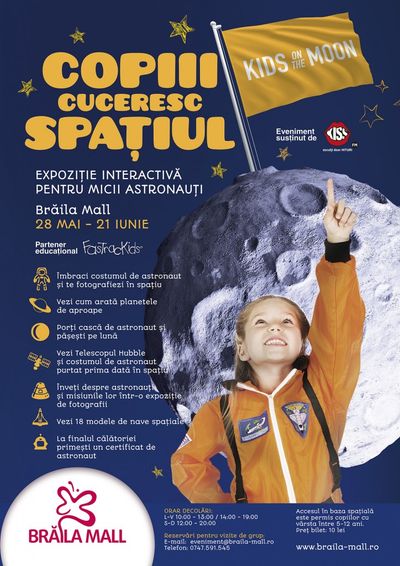 Copiii cuceresc spatiul cosmic la Braila Mall