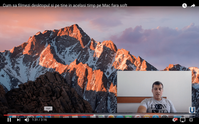 Cum sa filmezi desktopul si pe tine in acelasi timp pe Mac fara soft