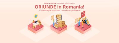 GearBest Plata la Livrare in Romania
