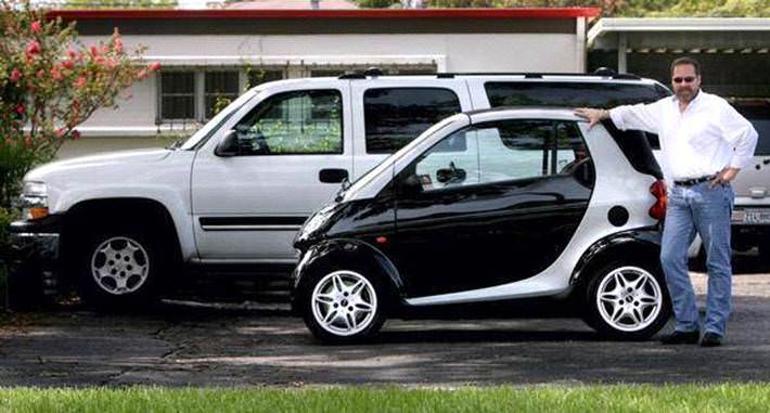 SMART vs masina americana