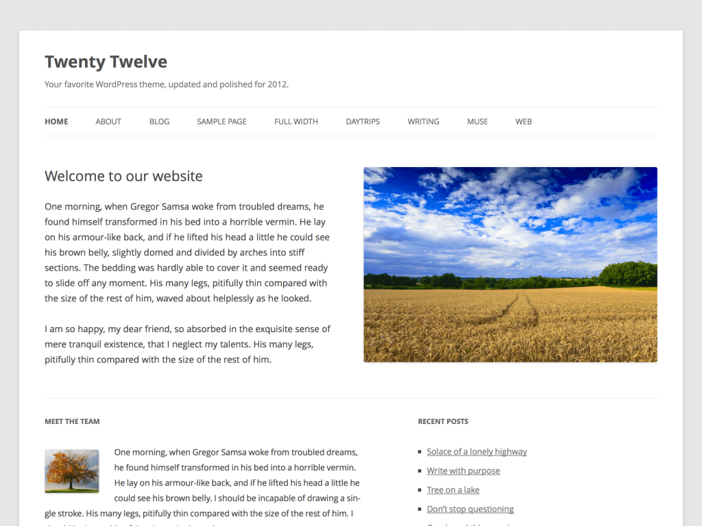 Creare site