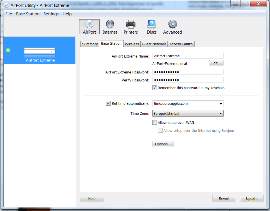 Configurare AirPort Extreme RDS 2