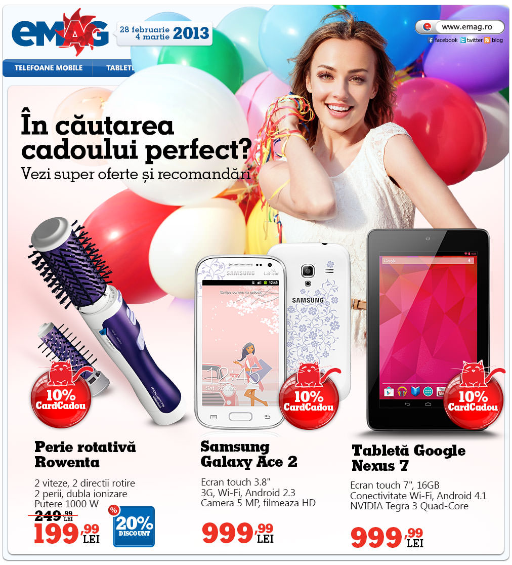 Oferte eMAG martie