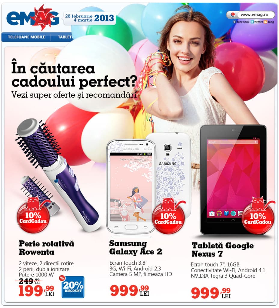 Oferte eMAG martie