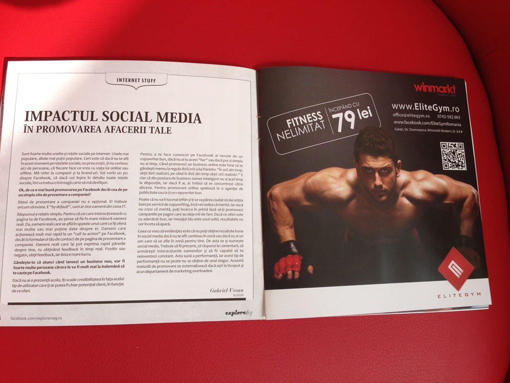 Articol revista Explore