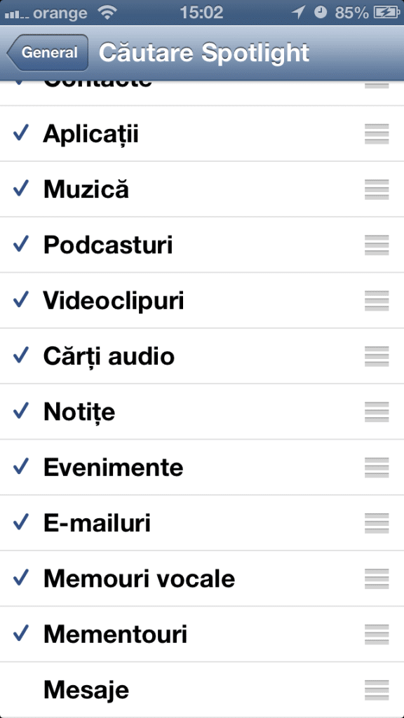 Cautare Spotlight