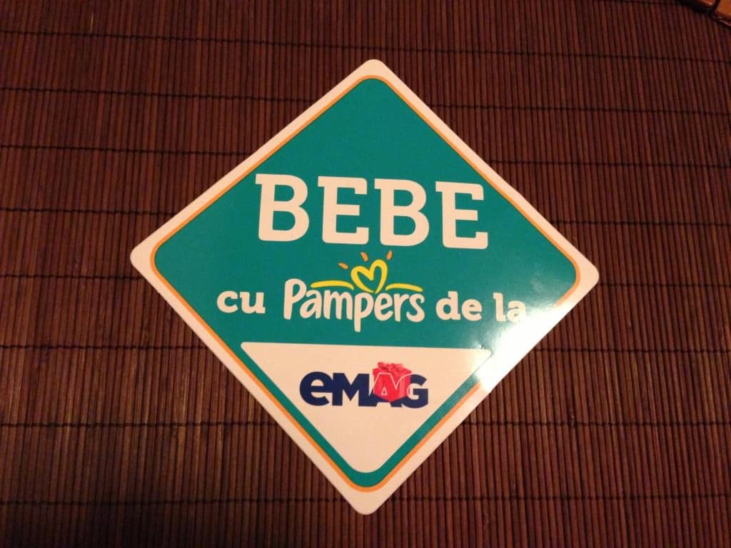 Autocolant Pampers