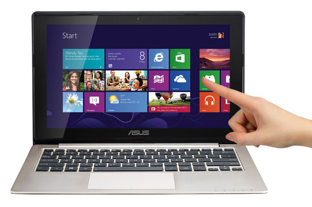 Laptop touchscreen Windows 8