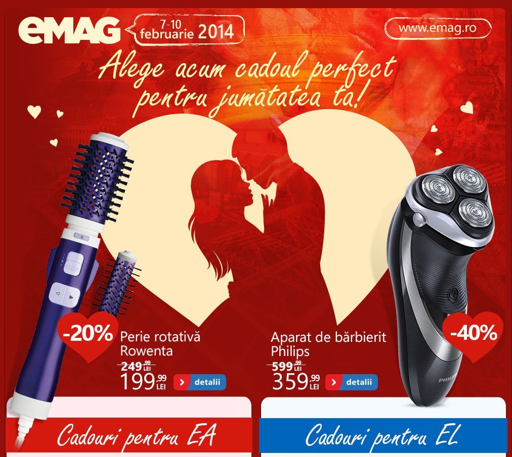 Oferte Valentine eMAG