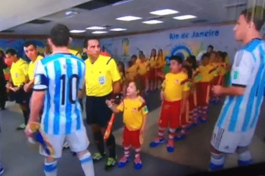 Stransul de mana Messi Copil CM2014