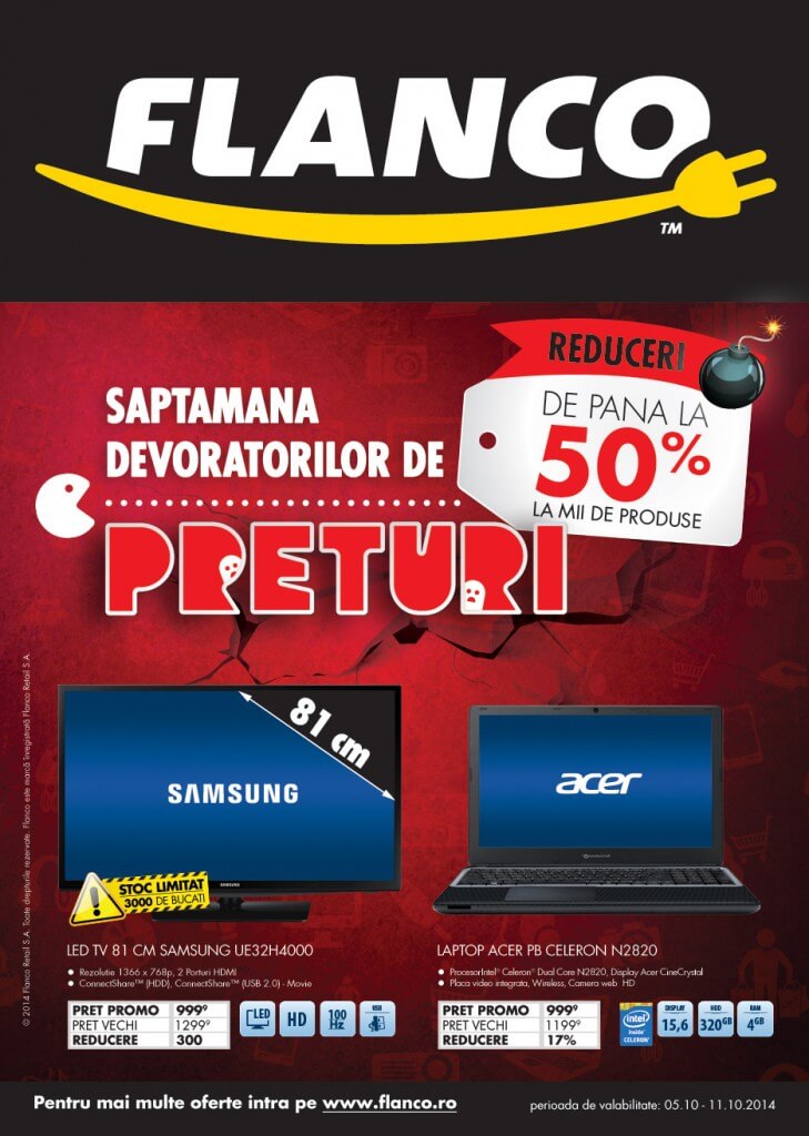 Saptamana devoratorilor de preturi Flanco