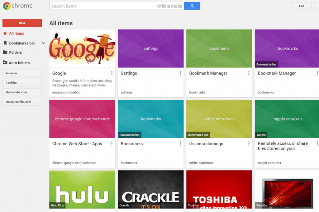 Chrome Bookmark Manager