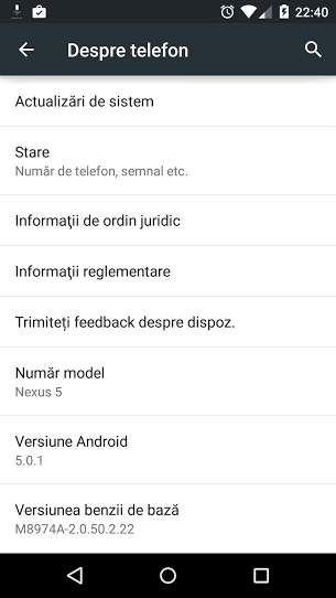 Android 5.0.1 Nexus 5
