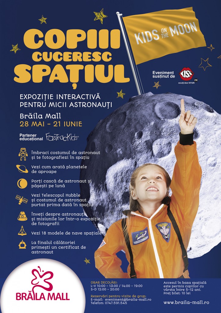 Copiii cuceresc spatiul cosmic la Braila Mall