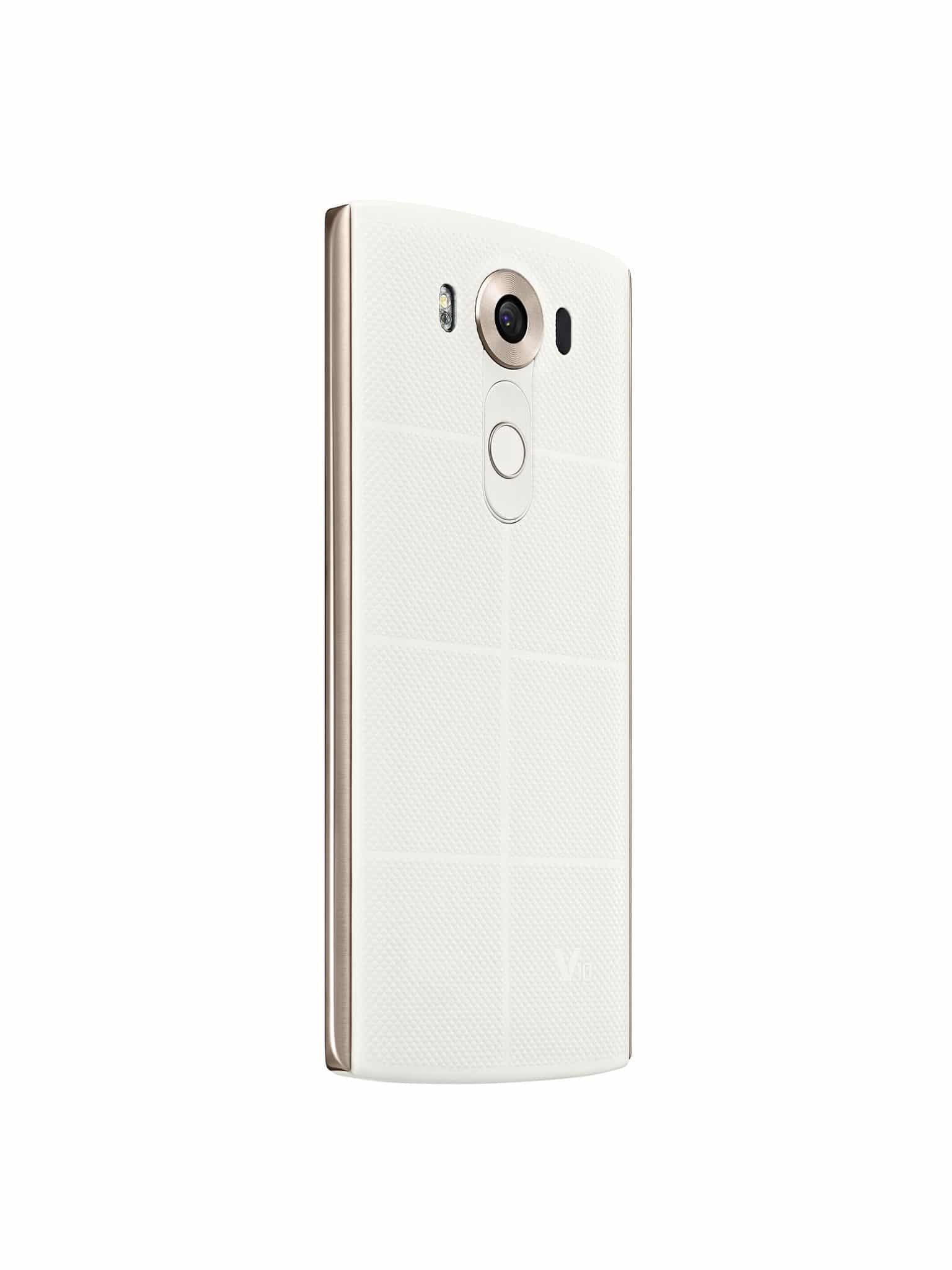 LG V10 alb din spate o alta perspectiva