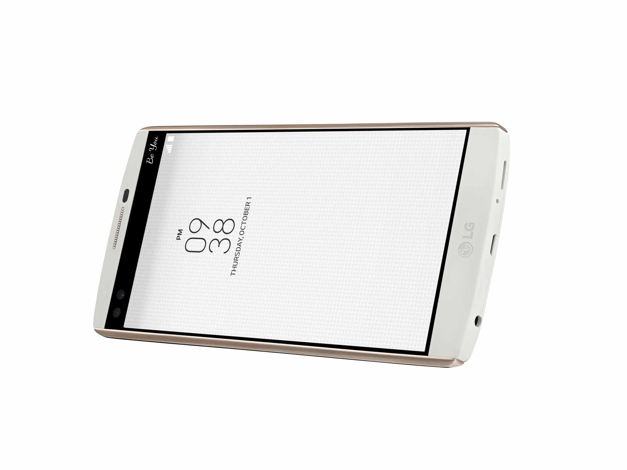 LG V10 alb landscape alta perspectiva