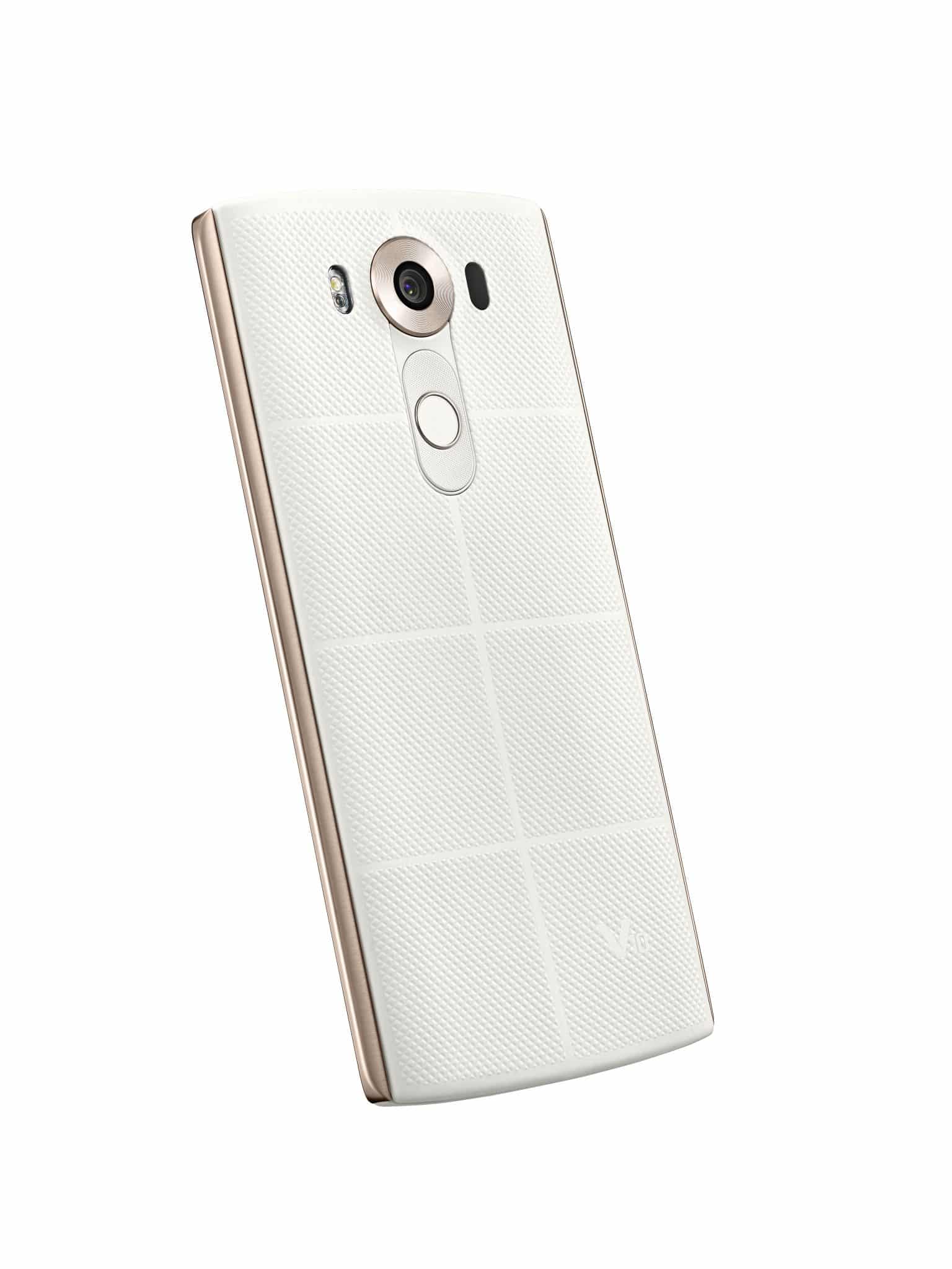 LG V10 spate lateral alb