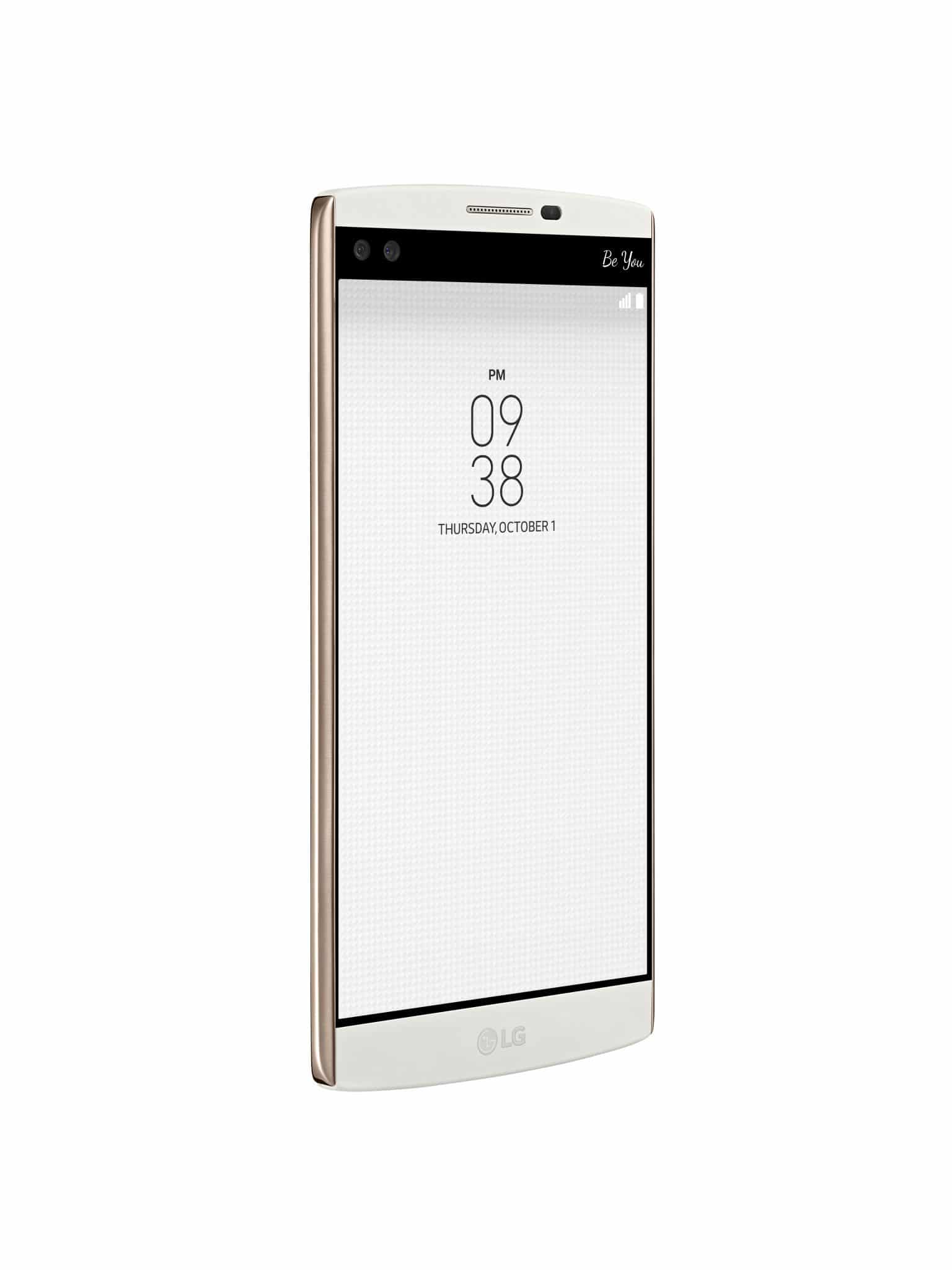LG V10 alb lateral stanga