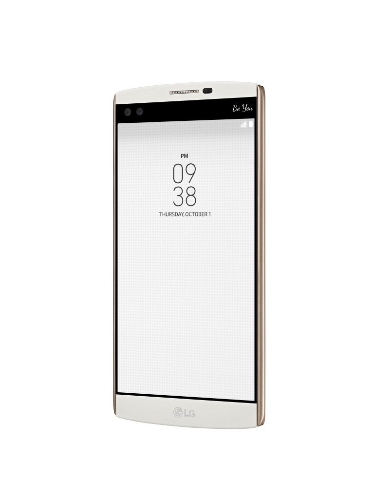 LG V10 alb lateral dreapta