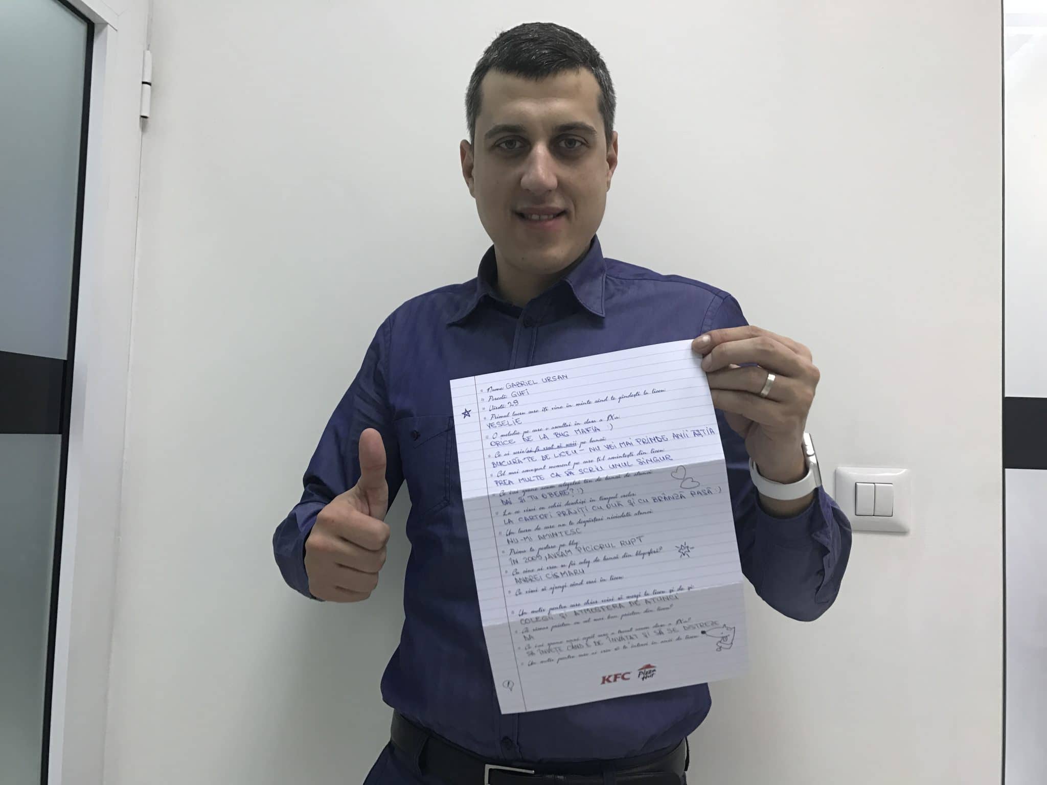 Gabriel Ursan inapoi in clasa a 9 a