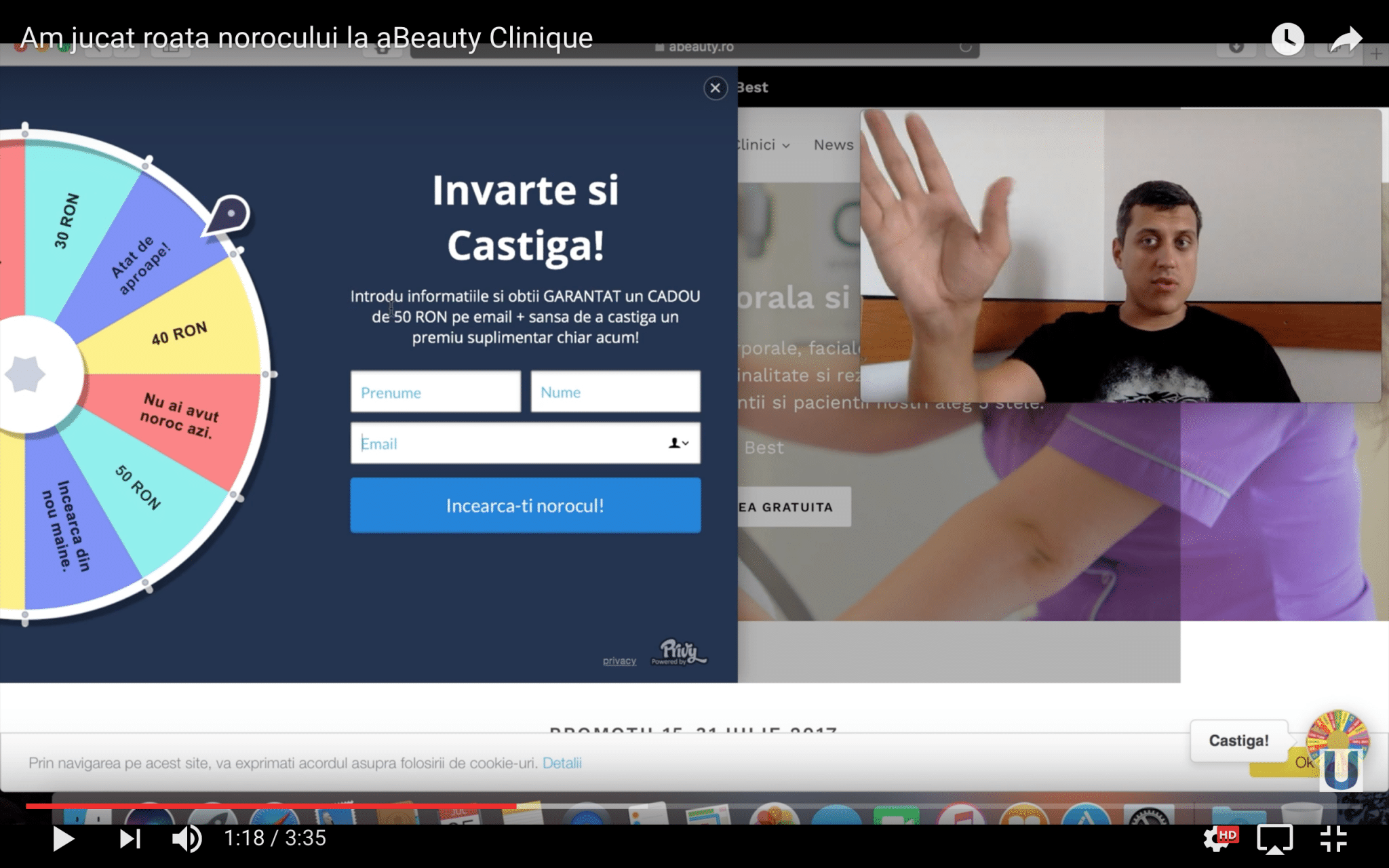 Am jucat roata norocului la aBeauty Clinique
