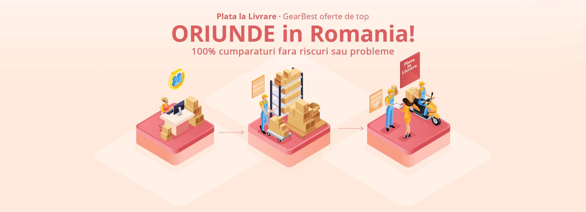 GearBest Plata la Livrare in Romania