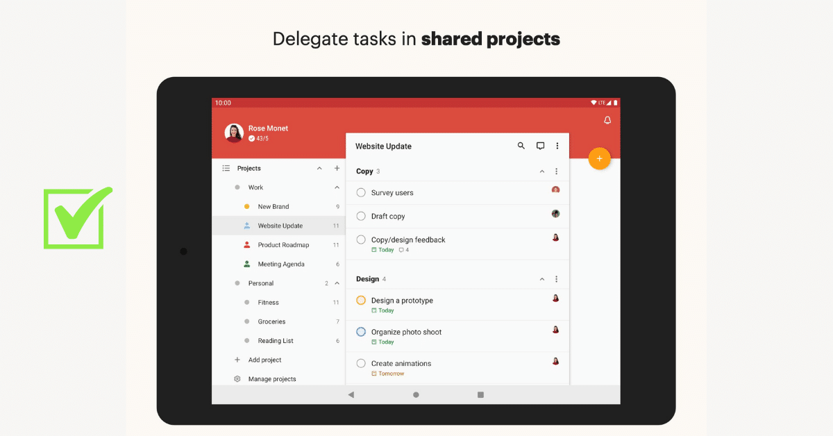 Todoist aplicatie organizare