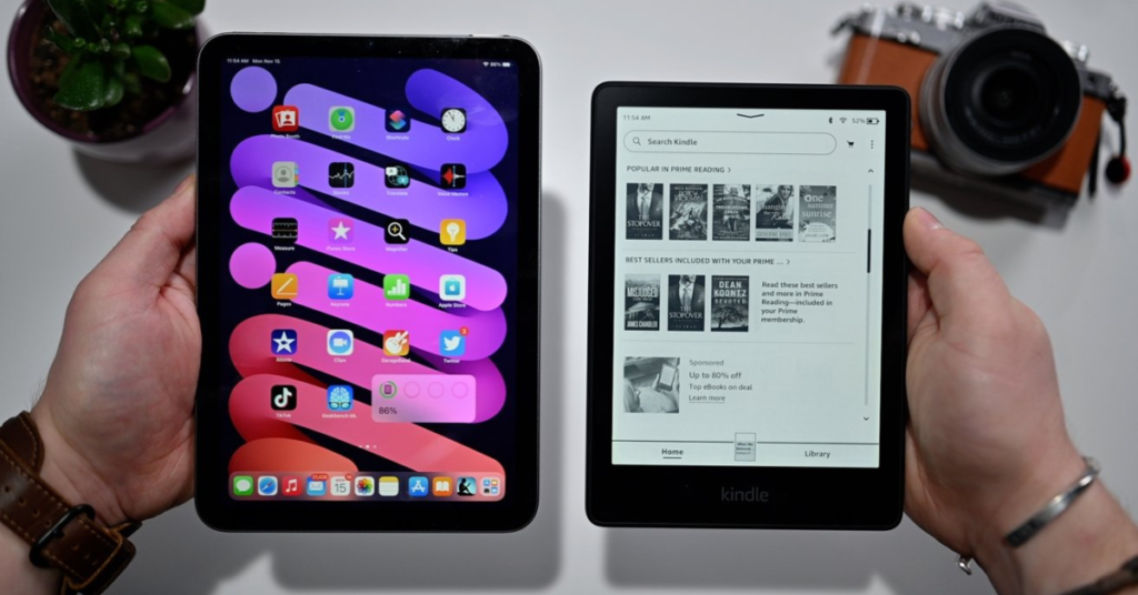 Cel mai bun eBook reader Kindle sau iPad