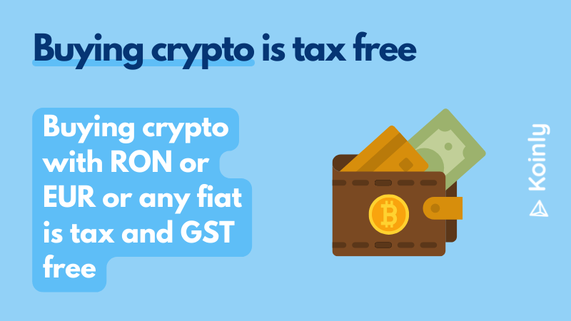 cumpararea de crypto este fara taxe