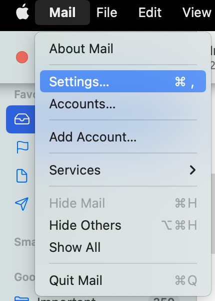 Pasul 1 - Cum adaugi o semnatura HTML in Apple Mail