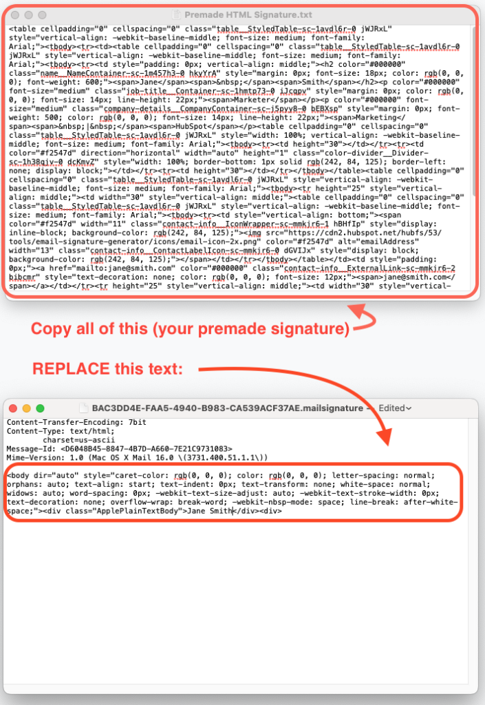 Pasul 14 - Cum adaugi o semnatura HTML in Apple Mail